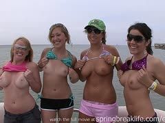 Hot babes at an orgy on a boat