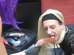 Sm games with submissive tranny
